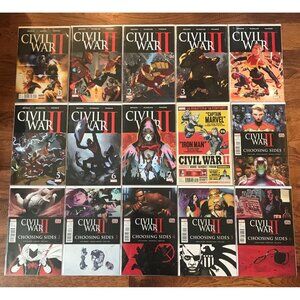 COMIC GIFT! CIVIL WAR II #0-8 + CHOOSING SIDES #1-6 Full Runs, High-Grade Set Ma